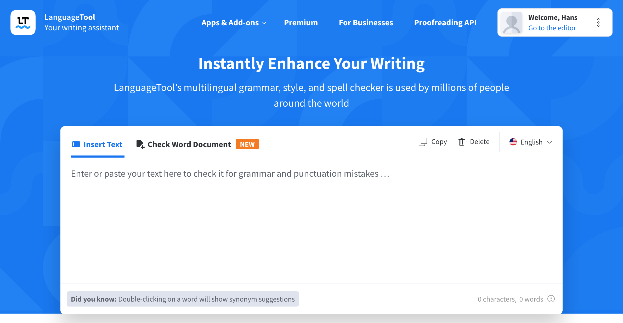 Grammarly Alternative: LanguageTool an open-source grammar and spell checker - Privacy Guides